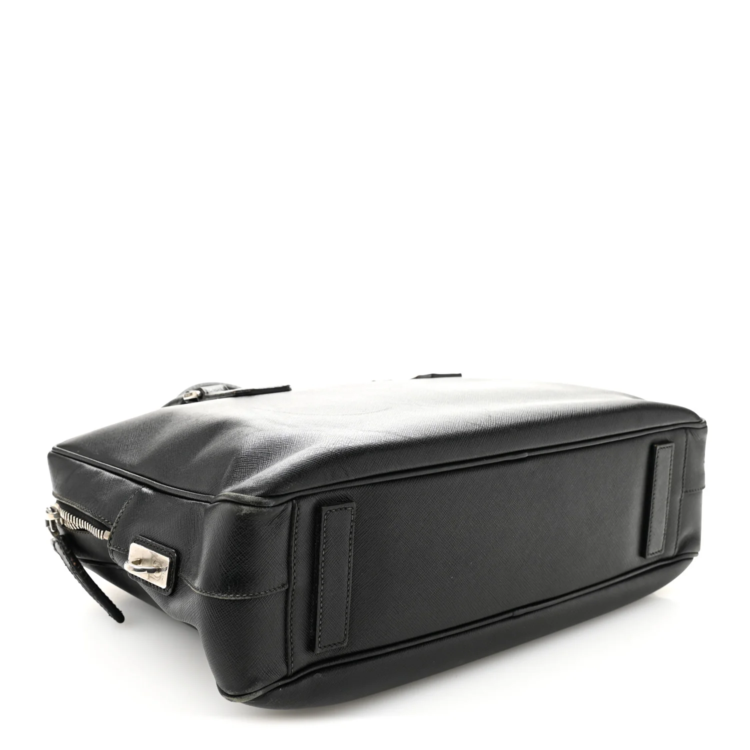 Saffiano Travel Briefcase Black - Top Club