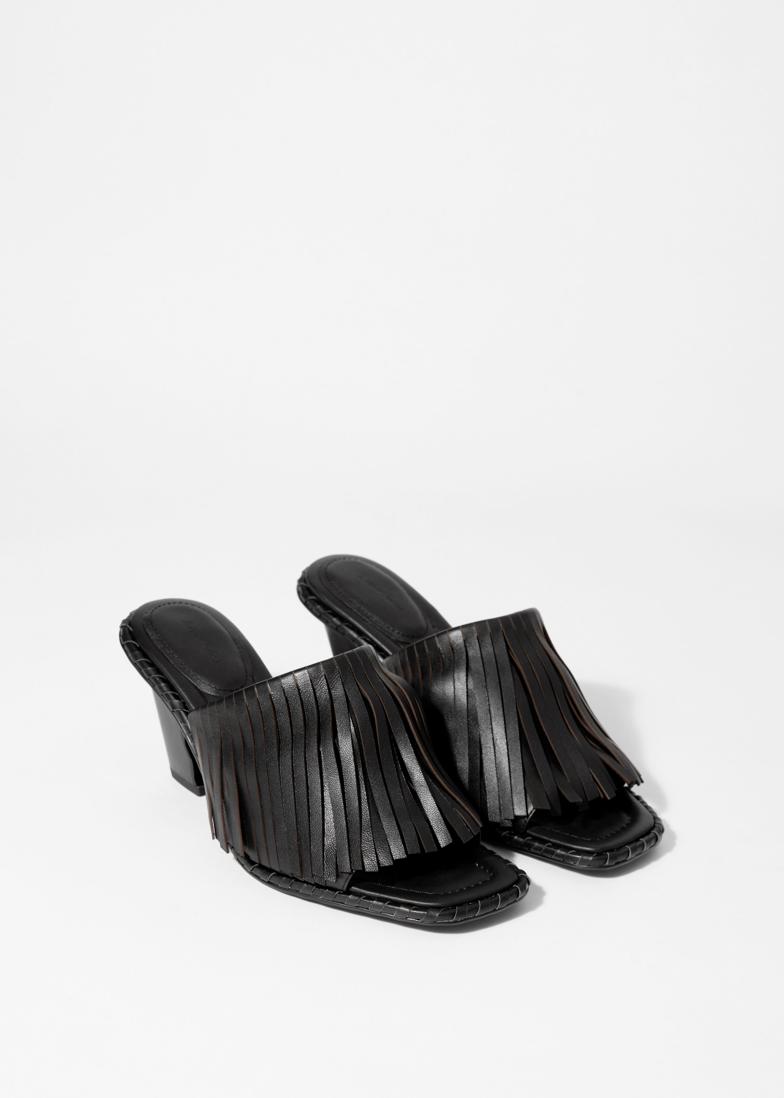& Other Stories FRINGED LEATHER MULES