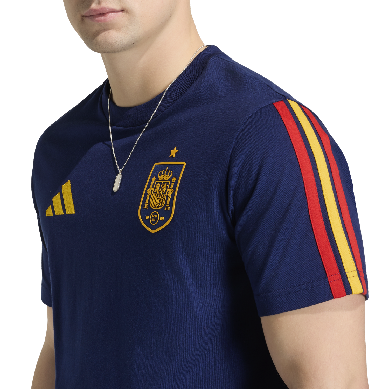 adidas Spain DNA Blue T-Shirt - Men's