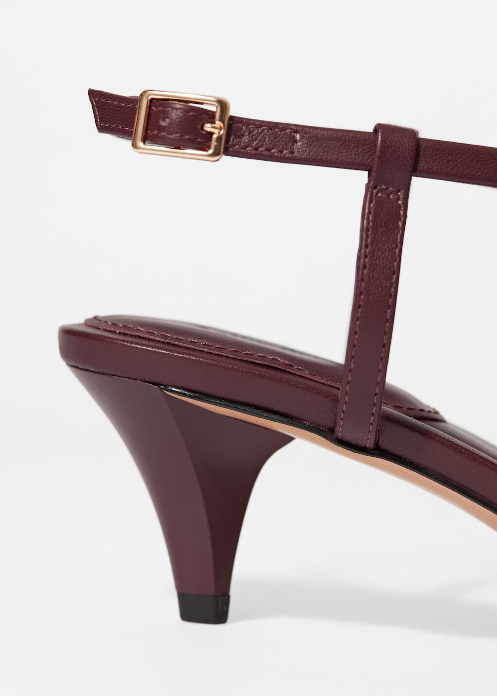 & Other Stories EMBELLISHED HEELED LEATHER SANDALS