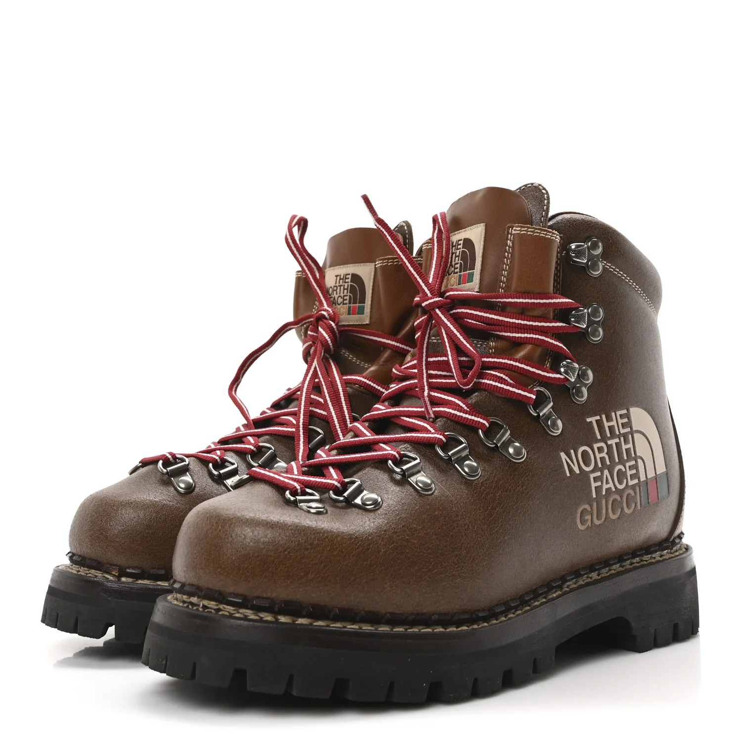 X THE NORTH FACE Calfskin Mens Hiking Ankle Boots 39 Foggy Tabacco Cuir - Top Club