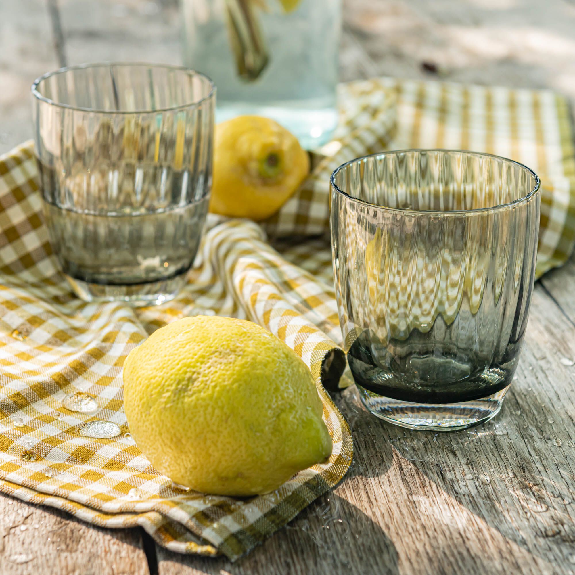 GABIN - Gobelet en verre 31cl - gris