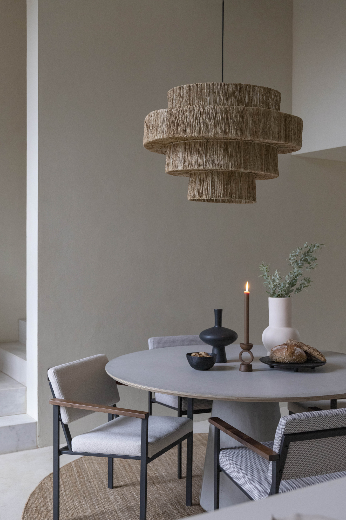 Ronde tafel Bogard beton op Multiplex | 130cm