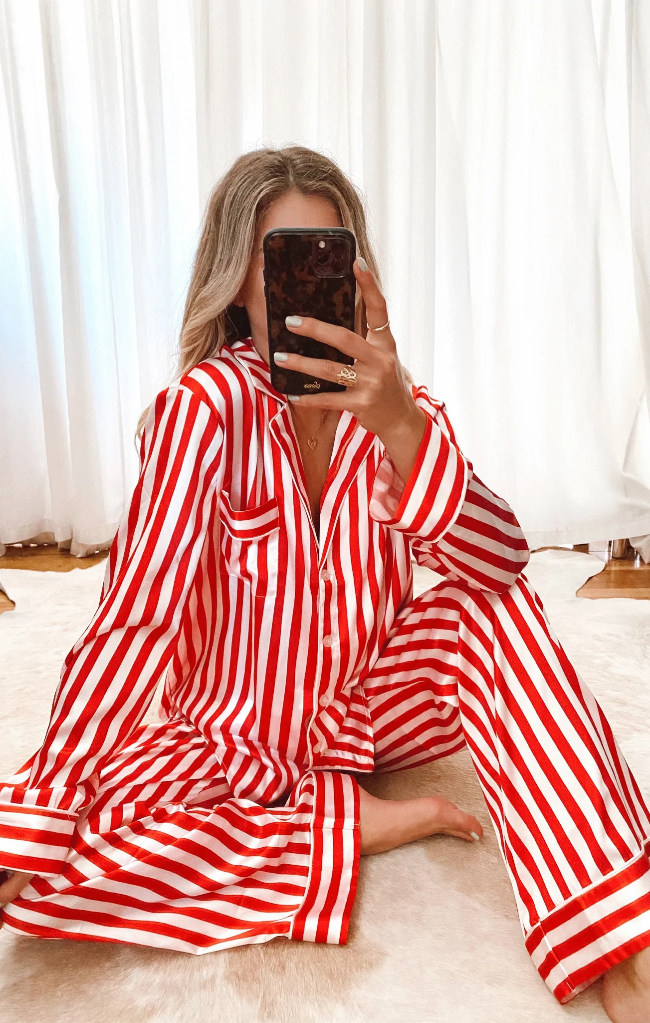 Classic PJ Set ~ Peppermint Stripe