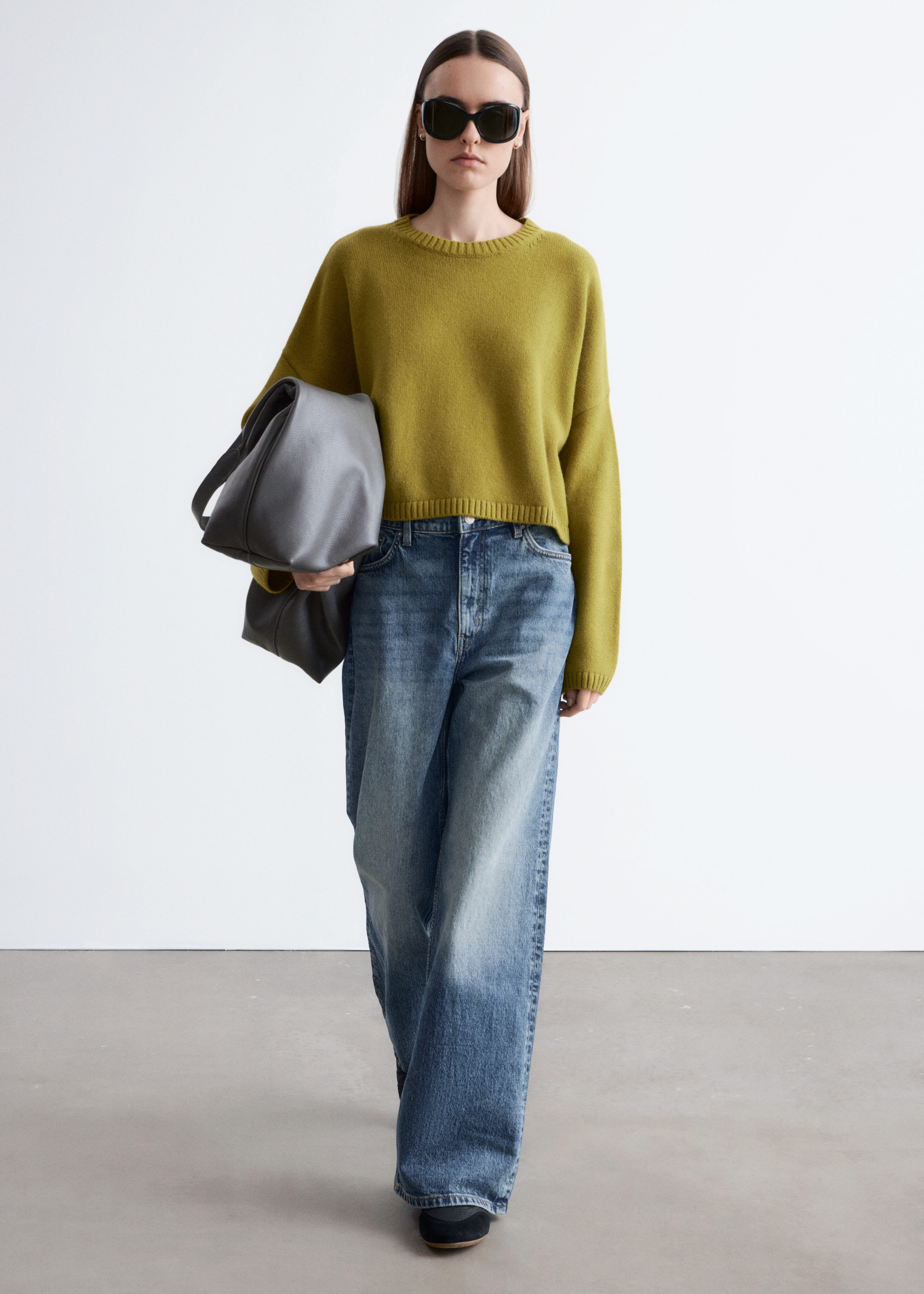 & Other Stories CASHMERE AND COTTON JUMPER