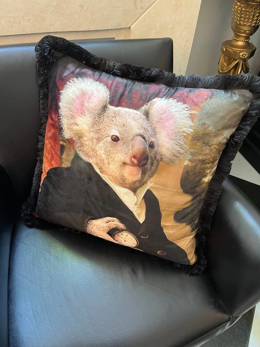 Designer cushion Gentleman Koala – baroque meets humor in a luxurious style **EB**