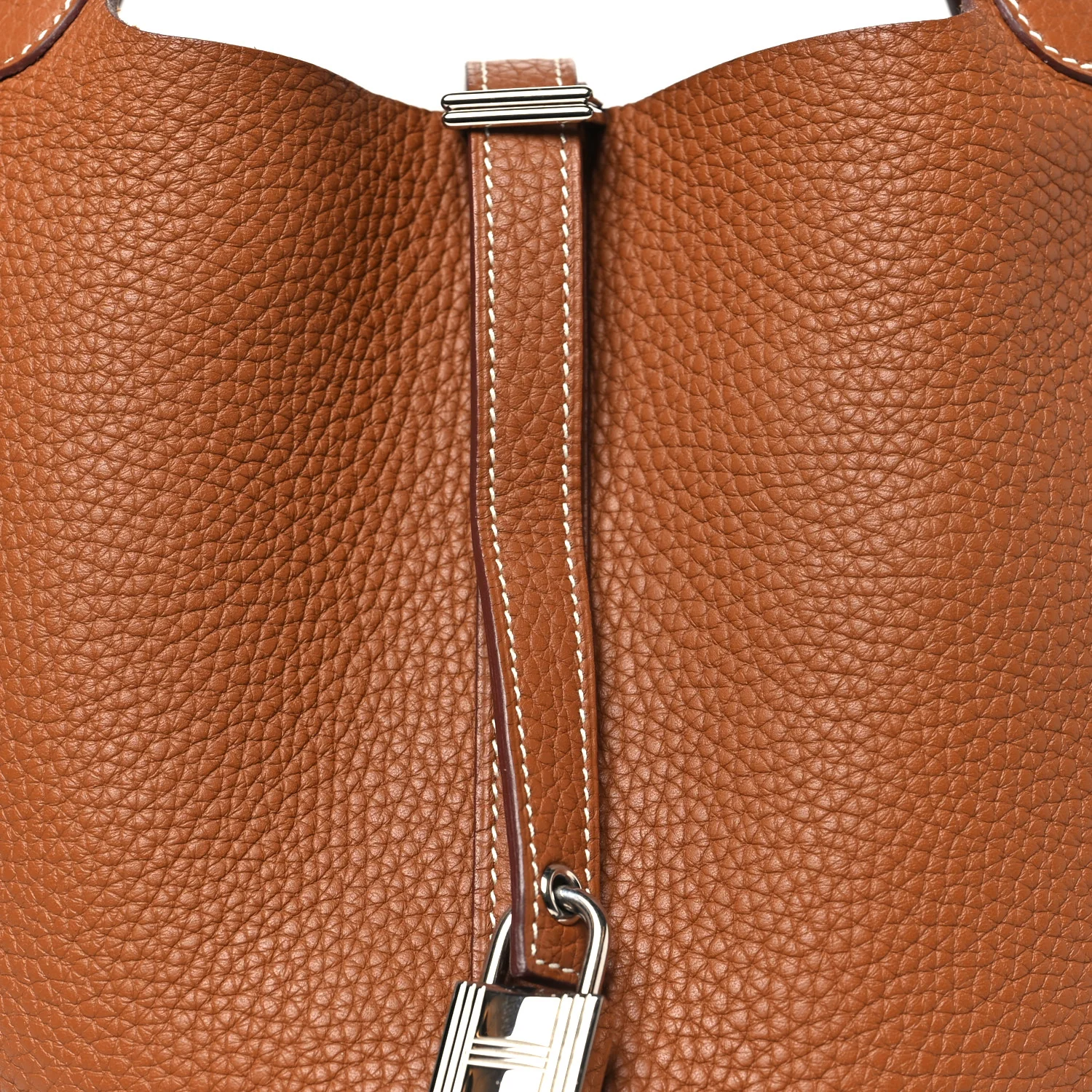 Taurillon Clemence Picotin Lock 22 MM Gold - Top Club