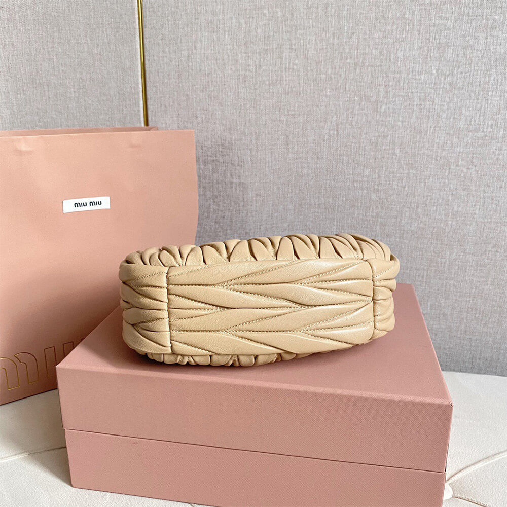 Small Wander matelasse nappa leather hobo bag(HIGH-END GRADE) - Top Club