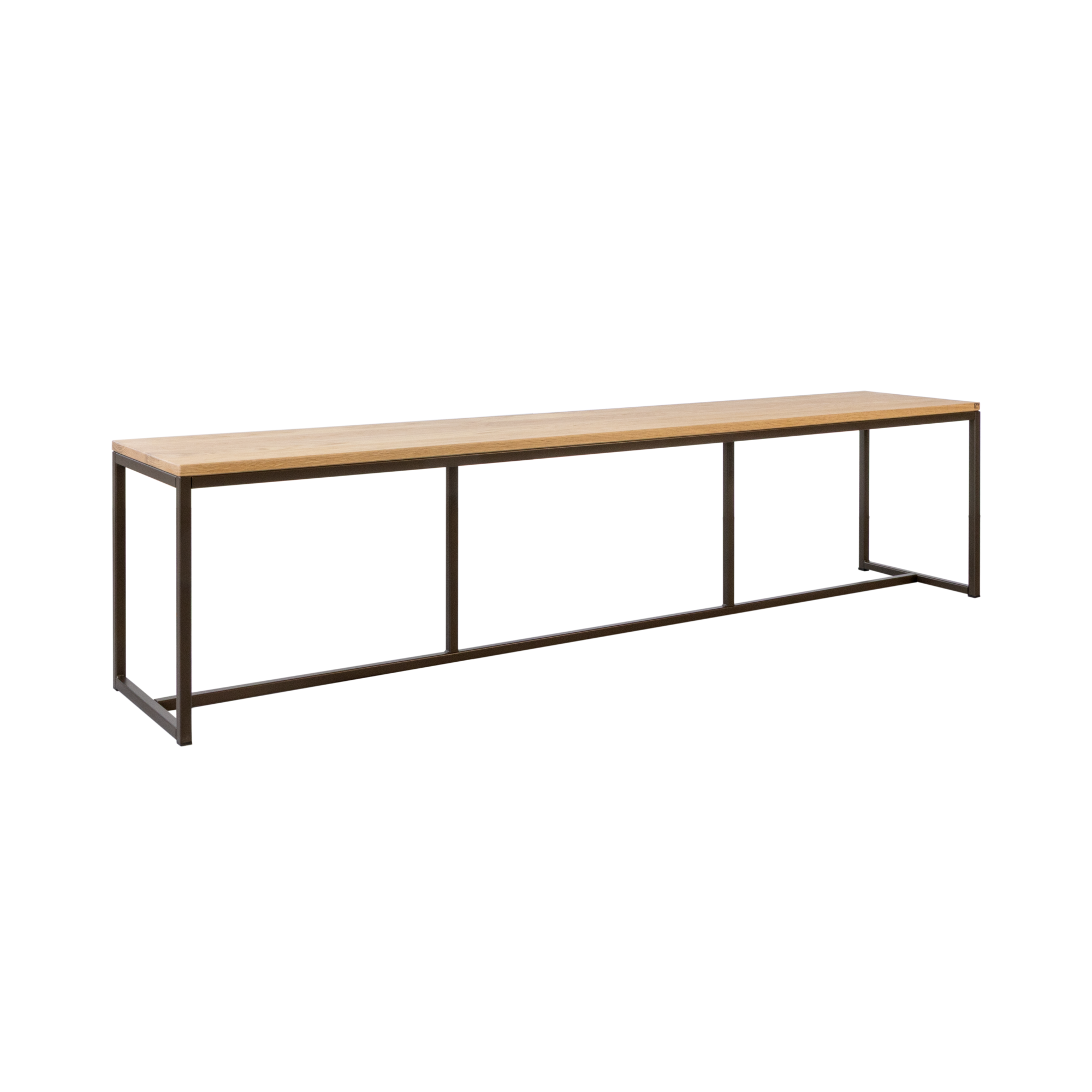 Eetkamerbank Soho Anodic bruin/eiken 194 cm