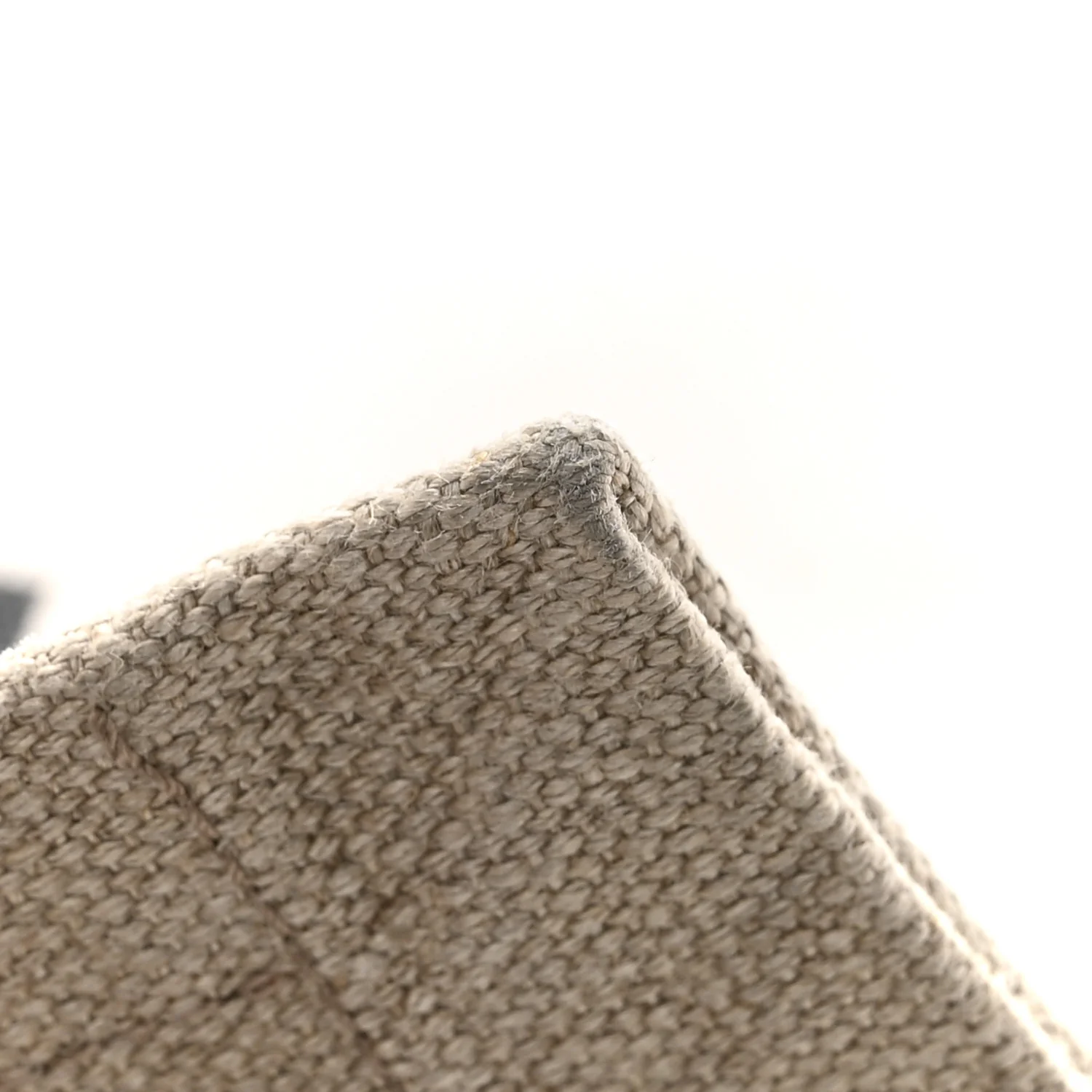 Linen Calfskin Rive Gauche Tote Greggio Natural - Top Club