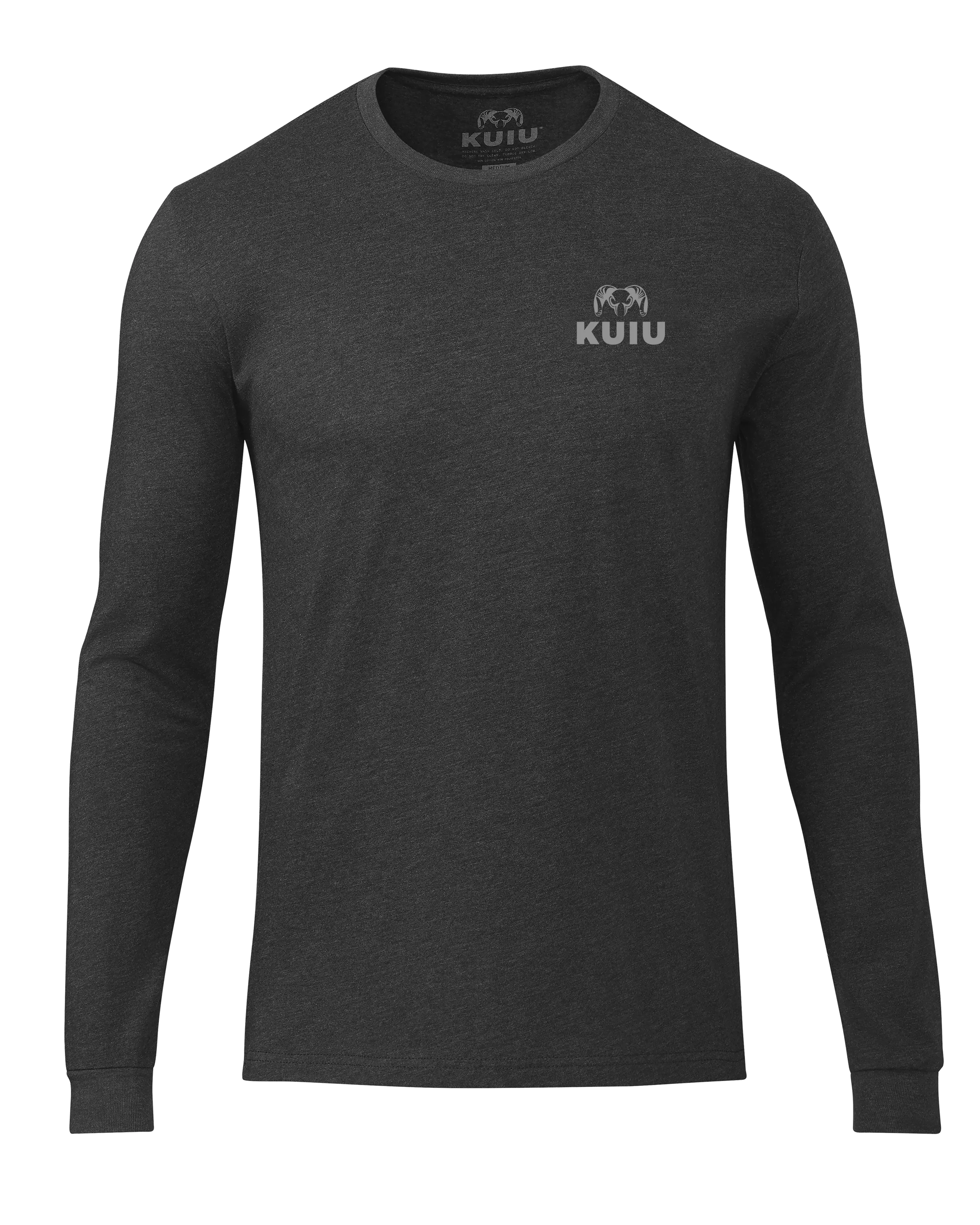 KUIU Logo Long Sleeve T-Shirt | Charcoal