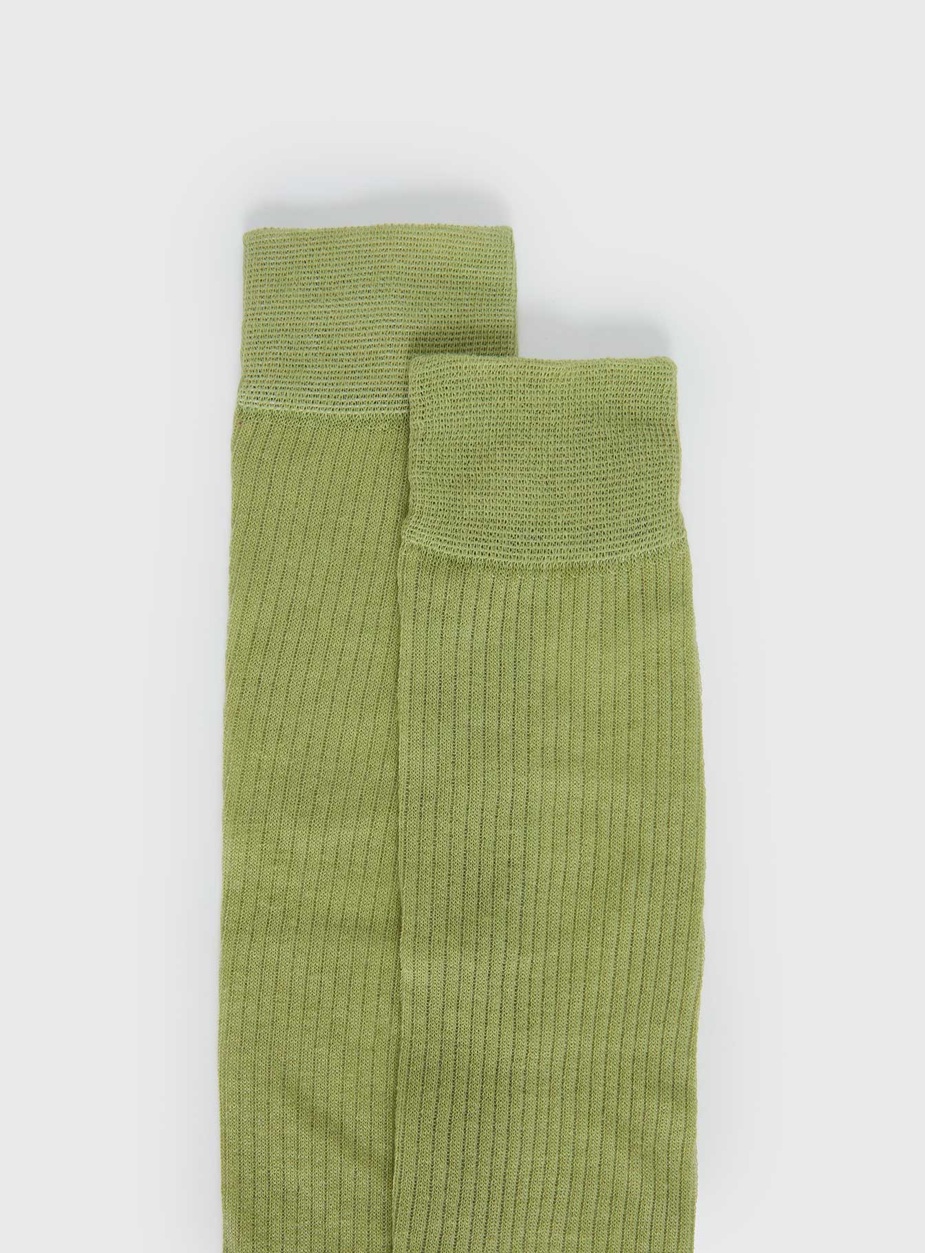 Zaydee Ribbed Socks Green