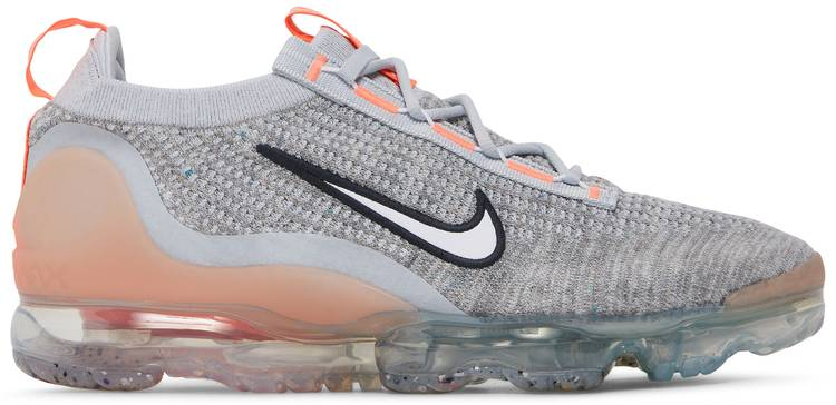 Air VaporMax 2021 Flyknit  Grey Fog Bright Mango  DH4084-002 - Sneaker Replica Workshop
