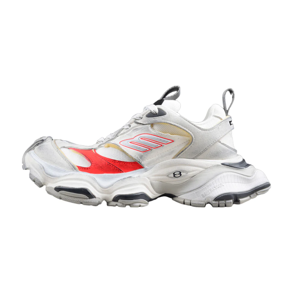 BALENCIAGA CARGO x WHITE GREY RED - Sneaker Replica Workshop
