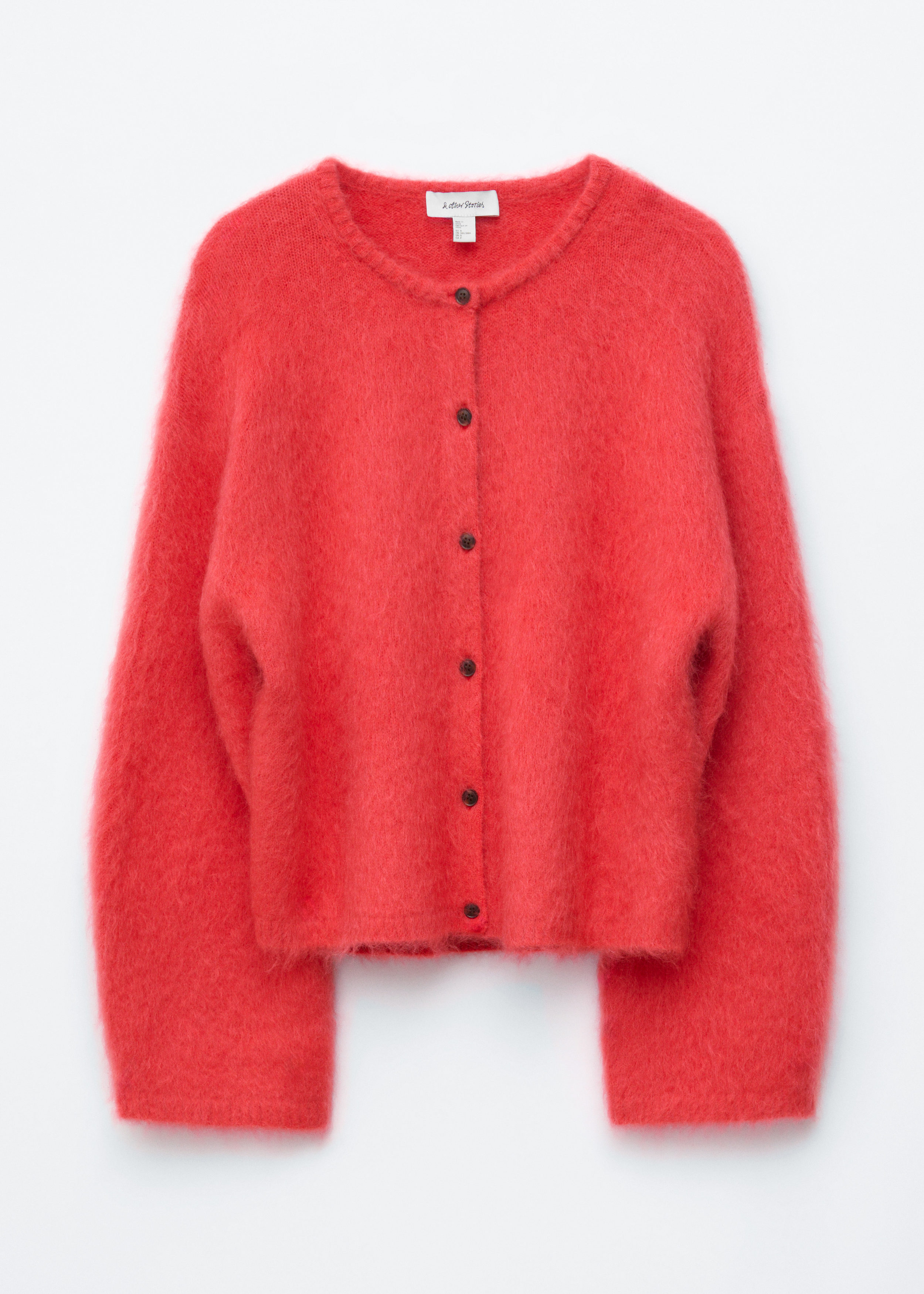 & Other Stories BRUSHED MOHAIR-BLEND CARDIGAN