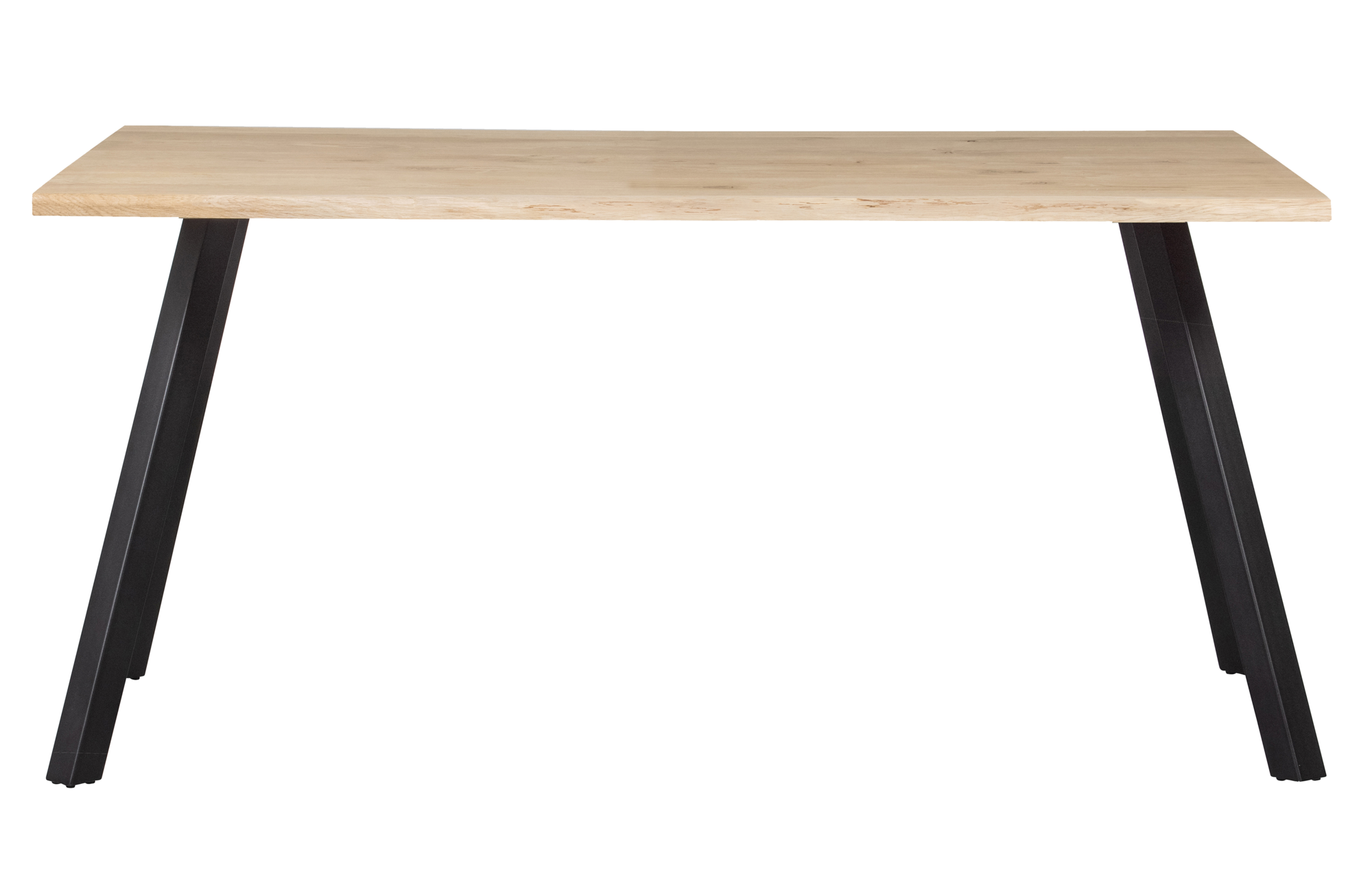 WOOOD tafel Tablo boomstam eiken 160x90 [fsc] Tablo Tafel  Boomstam Eiken 160x90 [fsc] - 2-standen poot vierkant