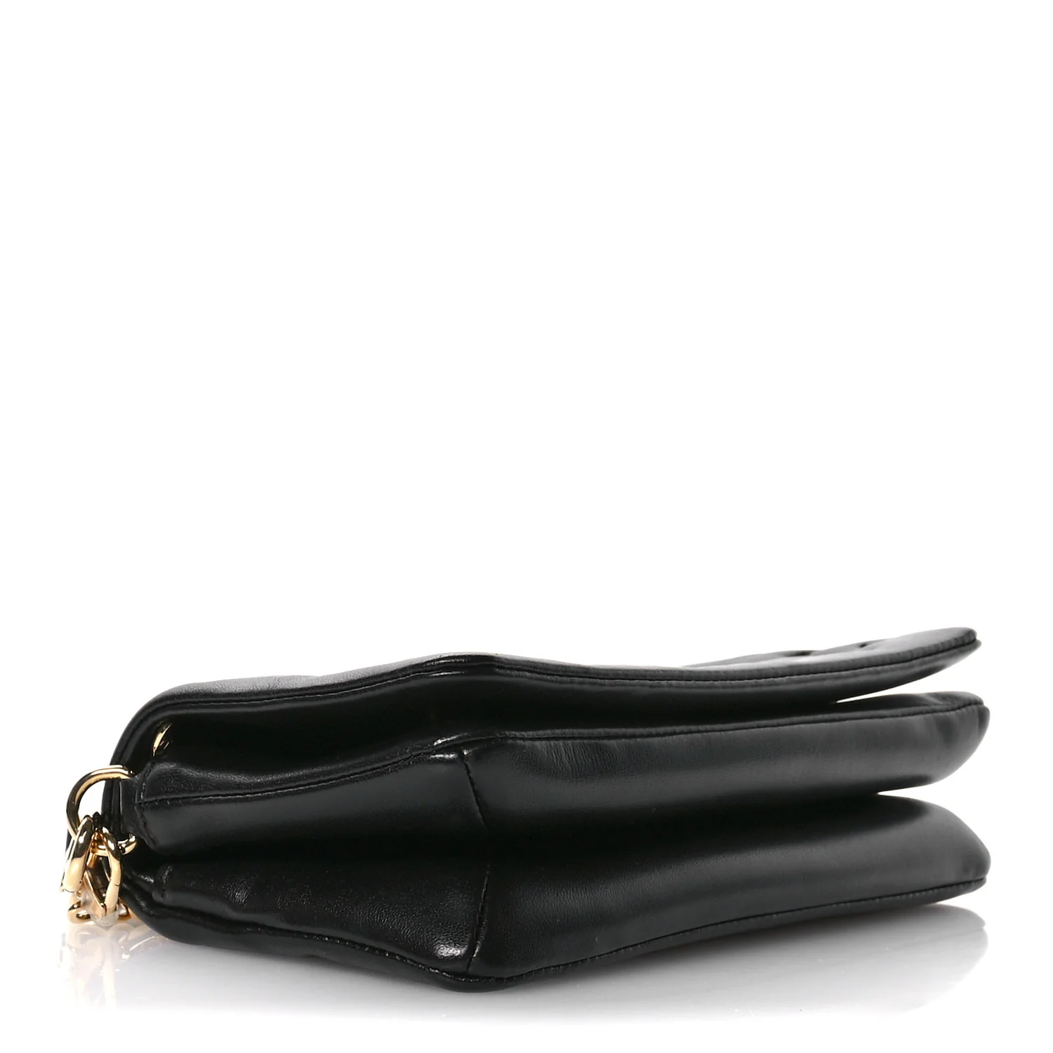 Lambskin Embossed Monogram Pochette Coussin Crossbody Black - Top Club