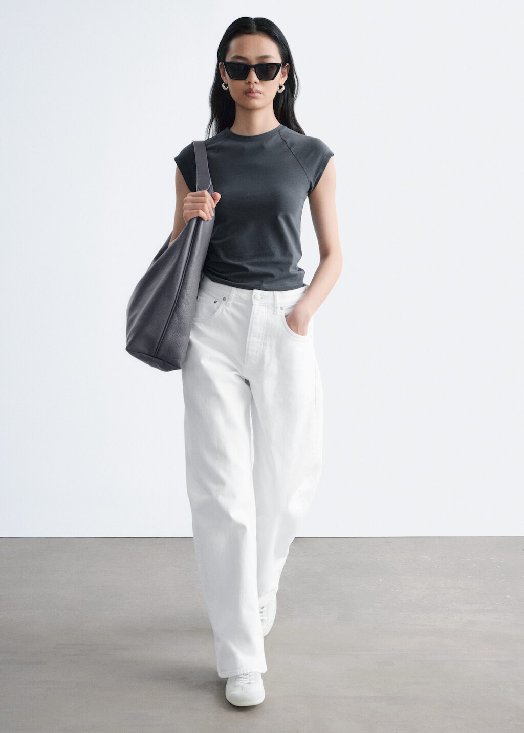 & Other Stories FITTED JERSEY T-SHIRT