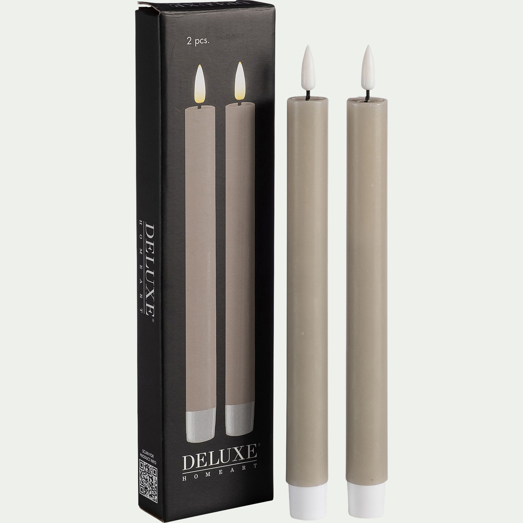 ARLANO - Chandelles à LED - taupe