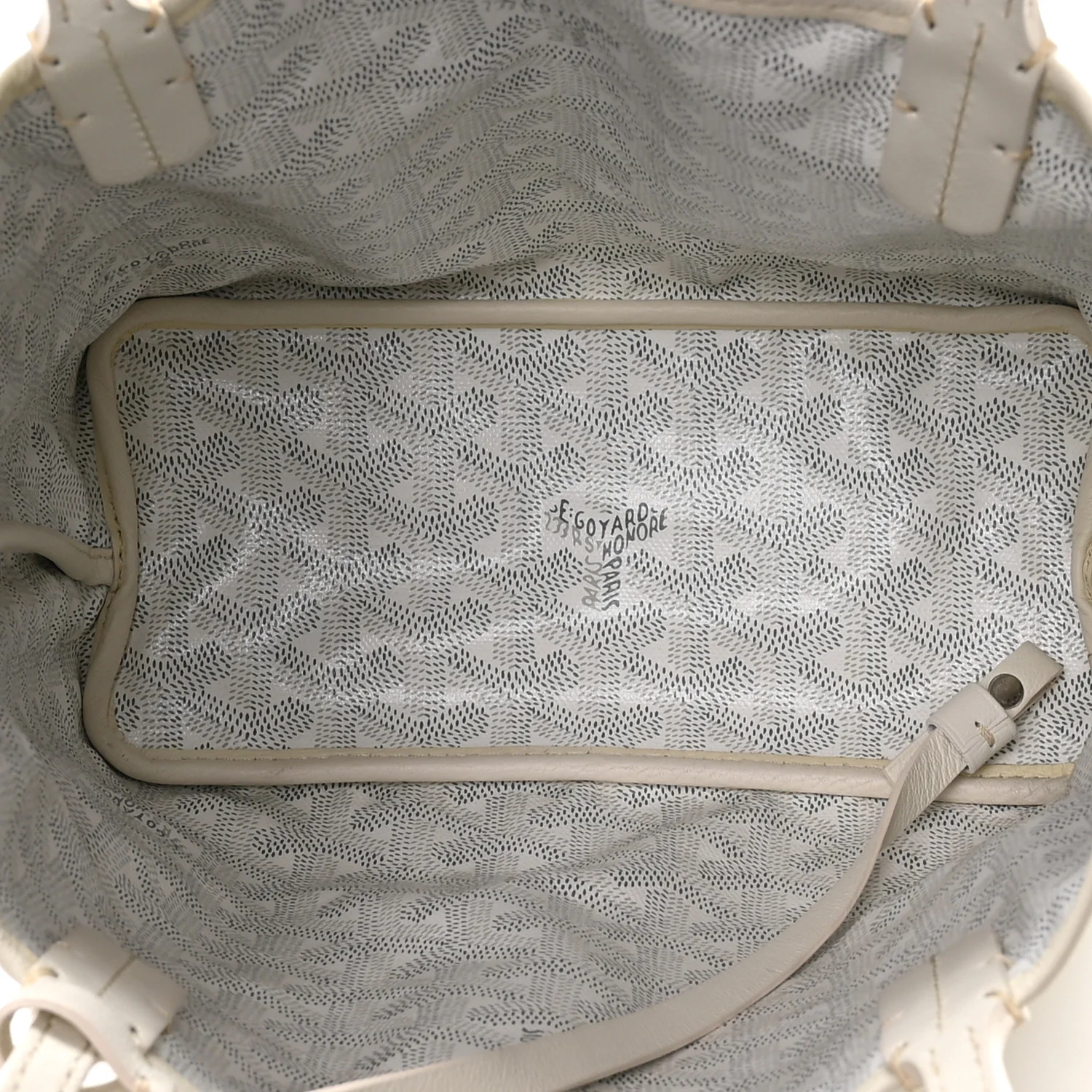 Goyardine Reversible Mini Anjou White - Top Club