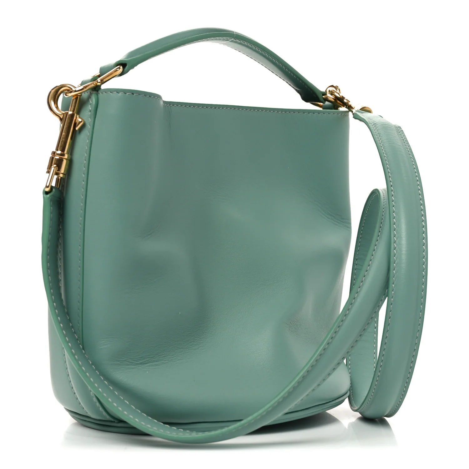 Smooth Calfskin Teen Bucket 16 Ice - Top Club