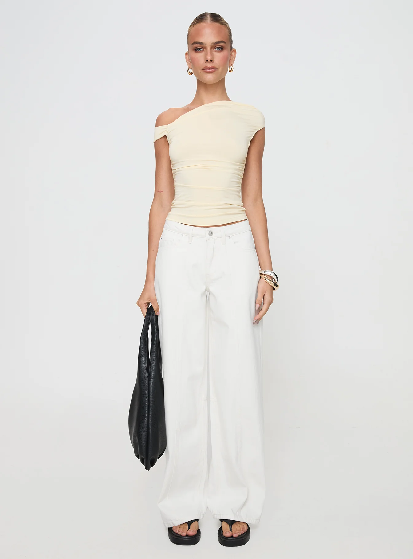 Lando Low Rise Straight Leg Jeans White