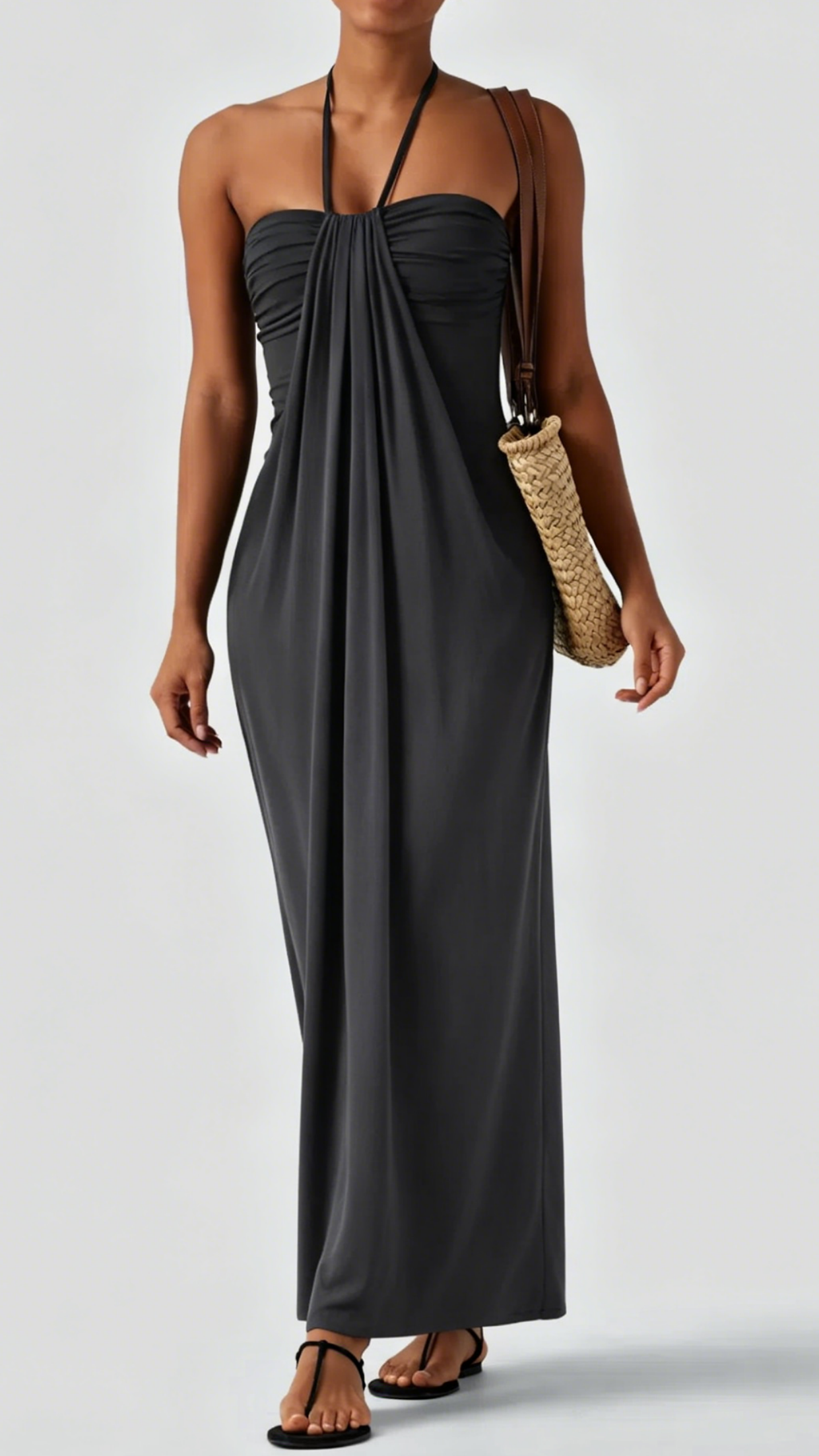 Women's Halter-Neck Backless Maxi Dress - Nordfashionstorm - Women's Clothing, Fashion for You - Nordfashionstorm.com
