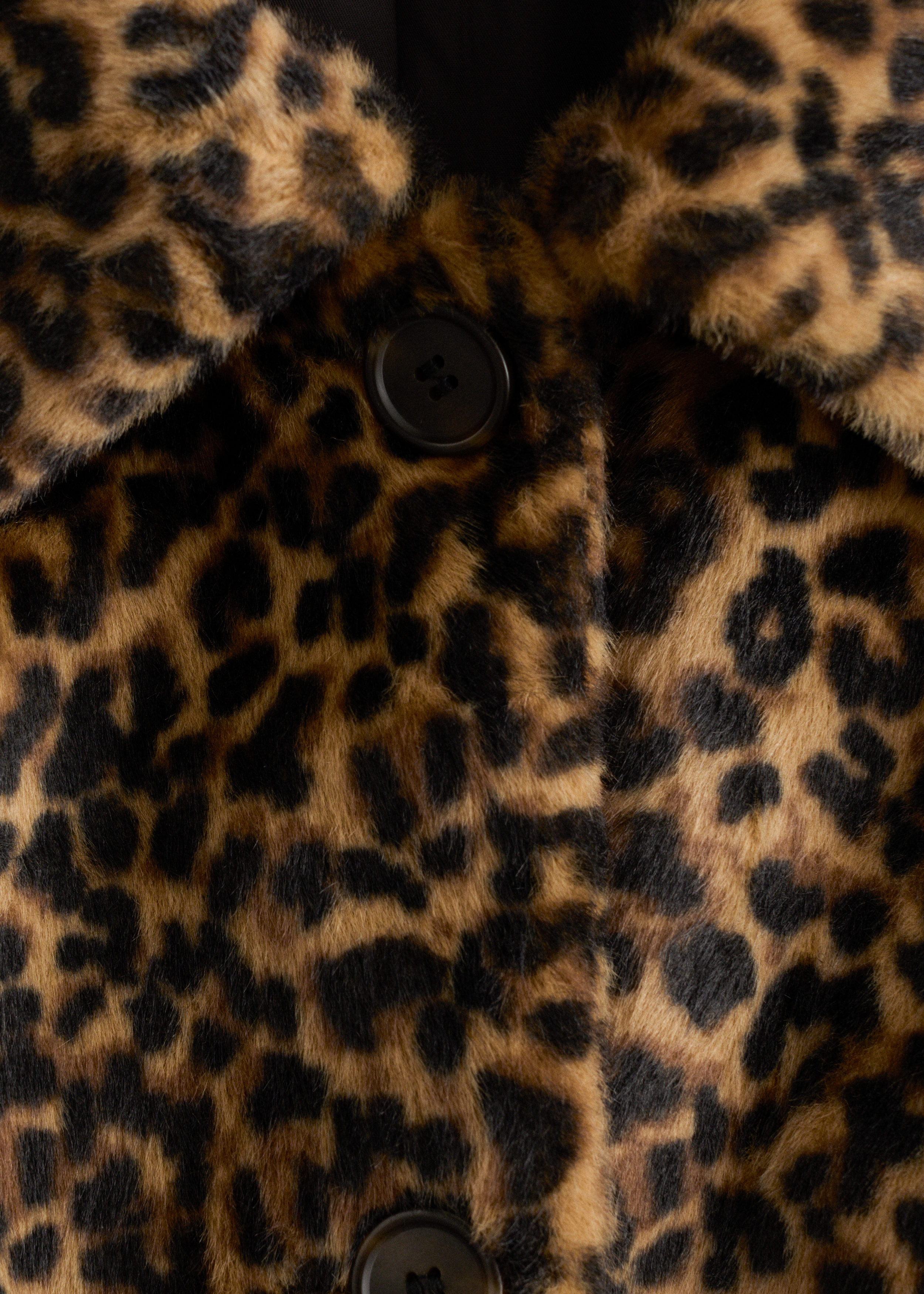 & Other Stories FAUX FUR LEOPARD COAT
