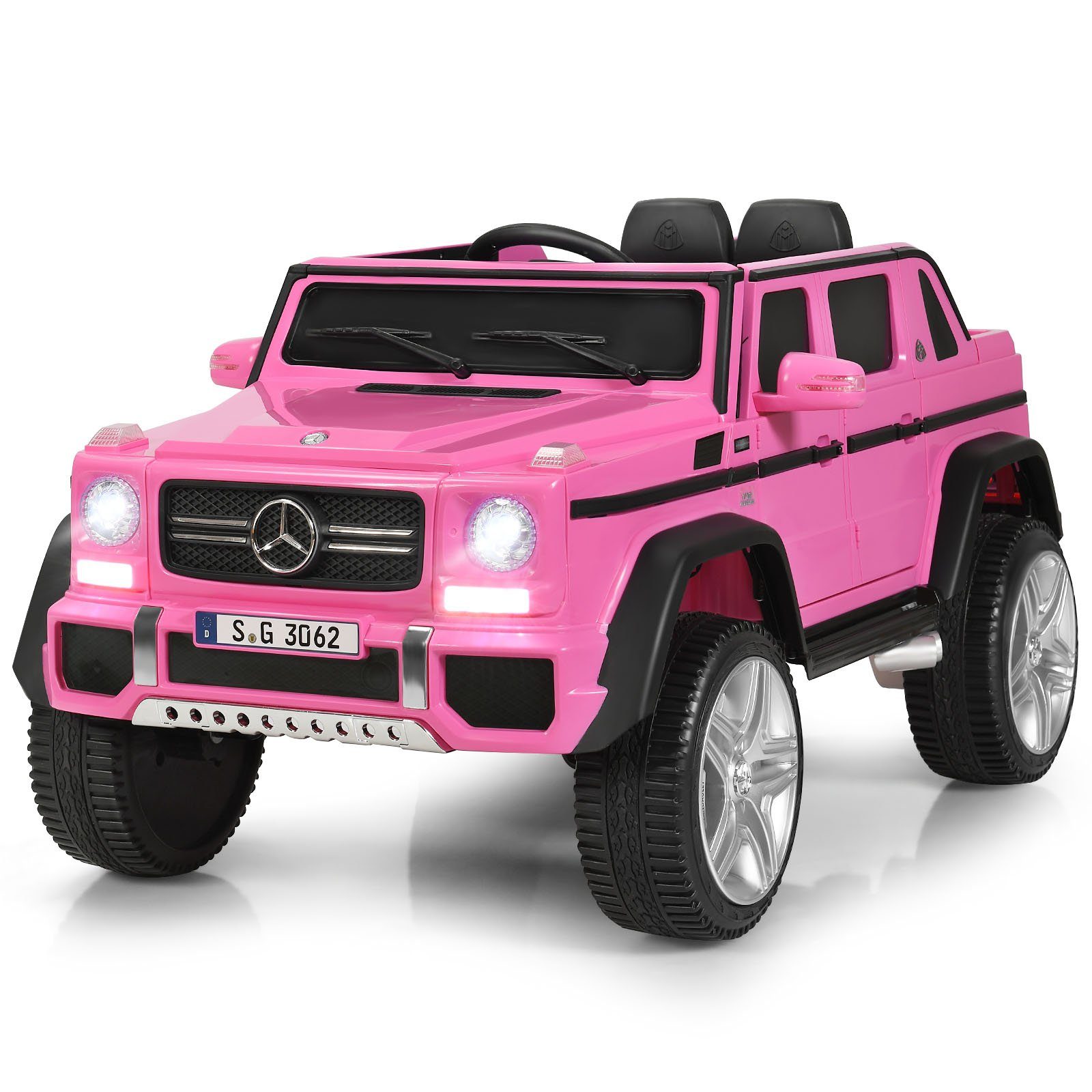 COSTWAY electric children's car Mercedes Benz, with music & LED, 2.5-5.5km/h