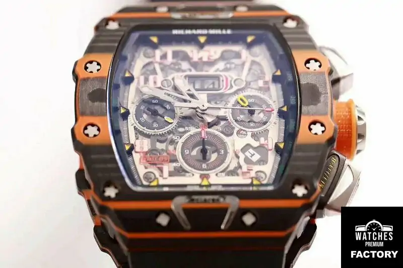 Richard Mille RM011-03 McLaren Automatic Flyback Chronograph KV Factory Skeleton Dial