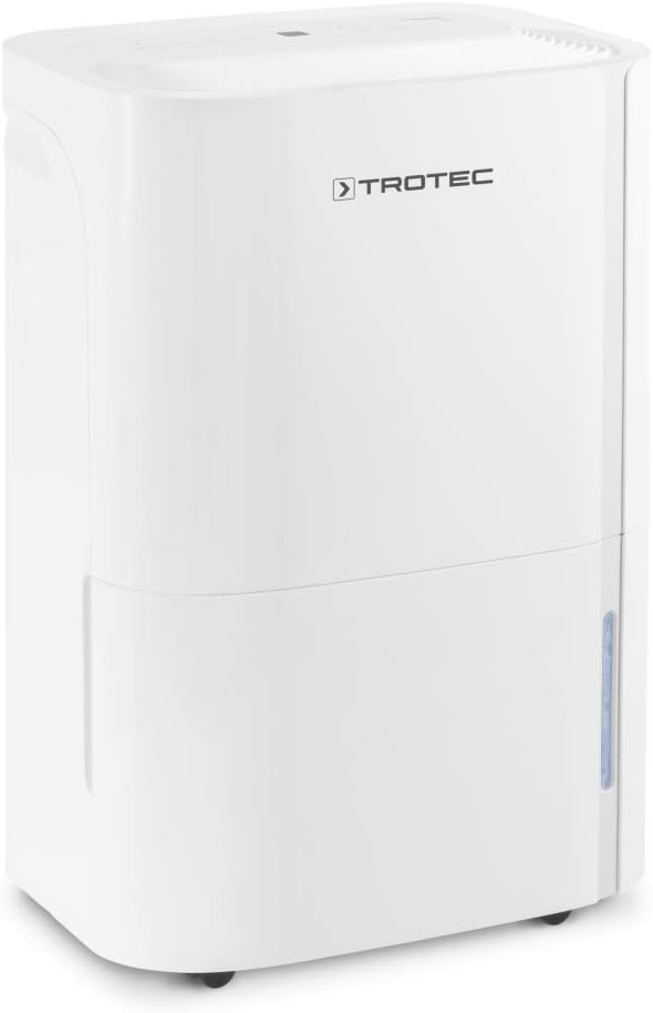 TROTEC Deumidificatore elettrico TTK 66 E – potenza 24 L/giorno – superficie 50 m² / 125 m³ – con spegnimento automatico – per appartamenti e camere da letto