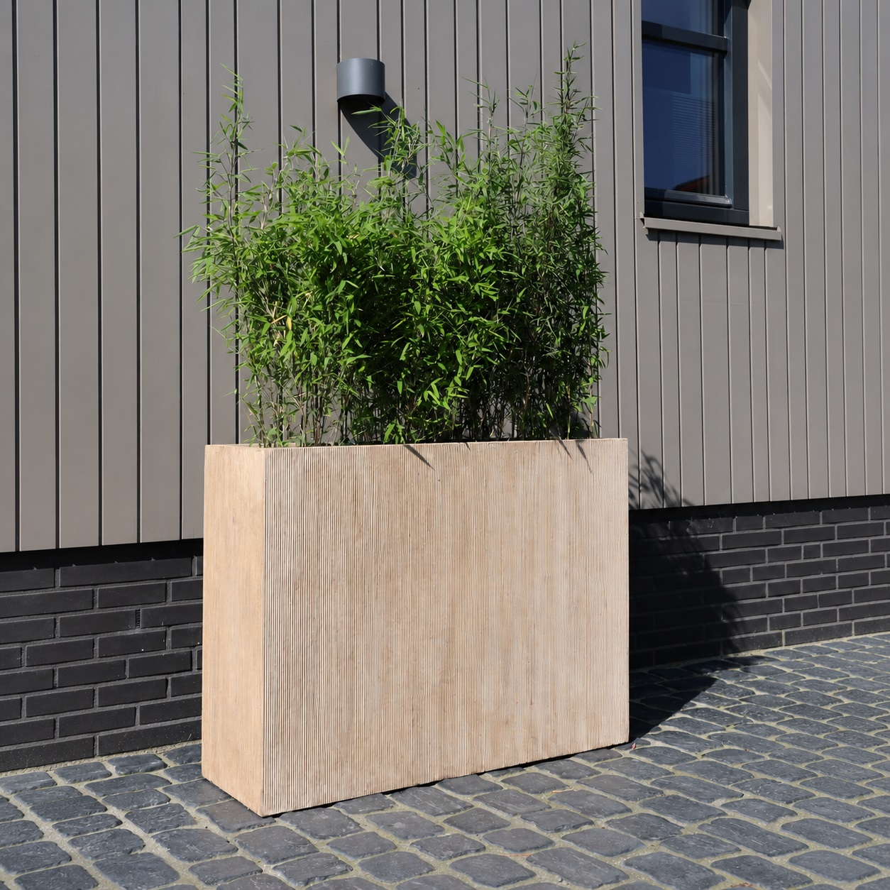 Plantenbak Sumatra stripe beige L100 x B35 xH80cm