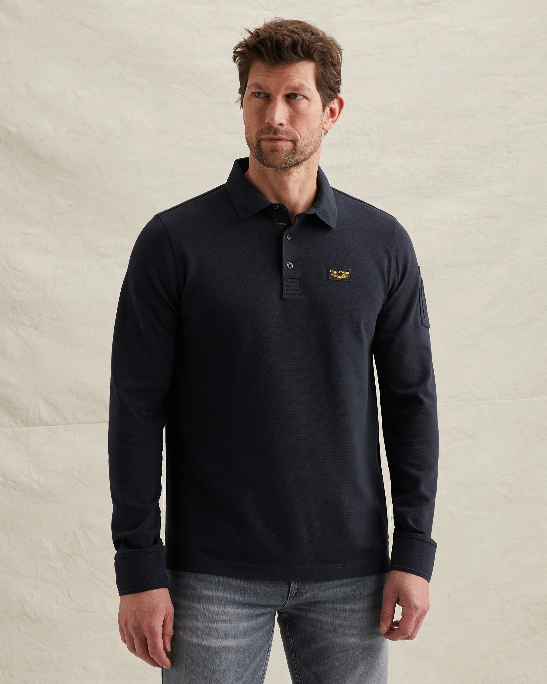 American Classic polo with long sleevesx