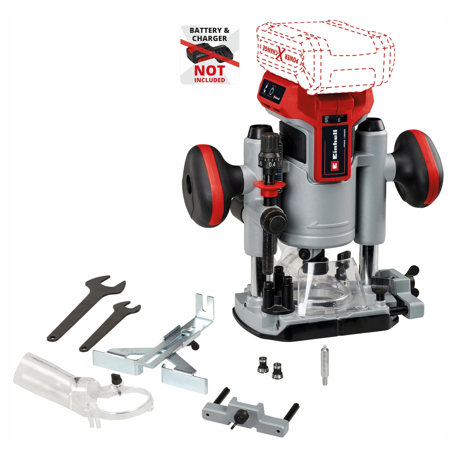 Einhell Fresatrice verticale a batteria Einhell Professional TP-RO 18 Li BL - Solo