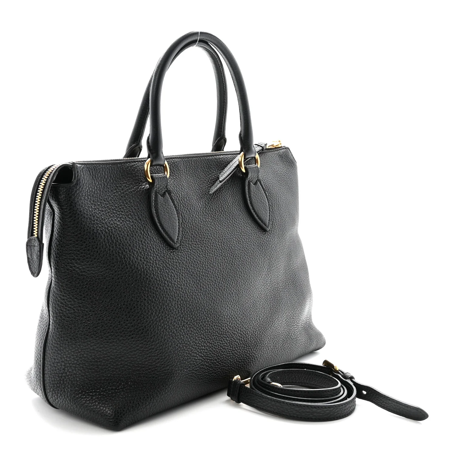 Vitello Phenix Tote Black - Top Club
