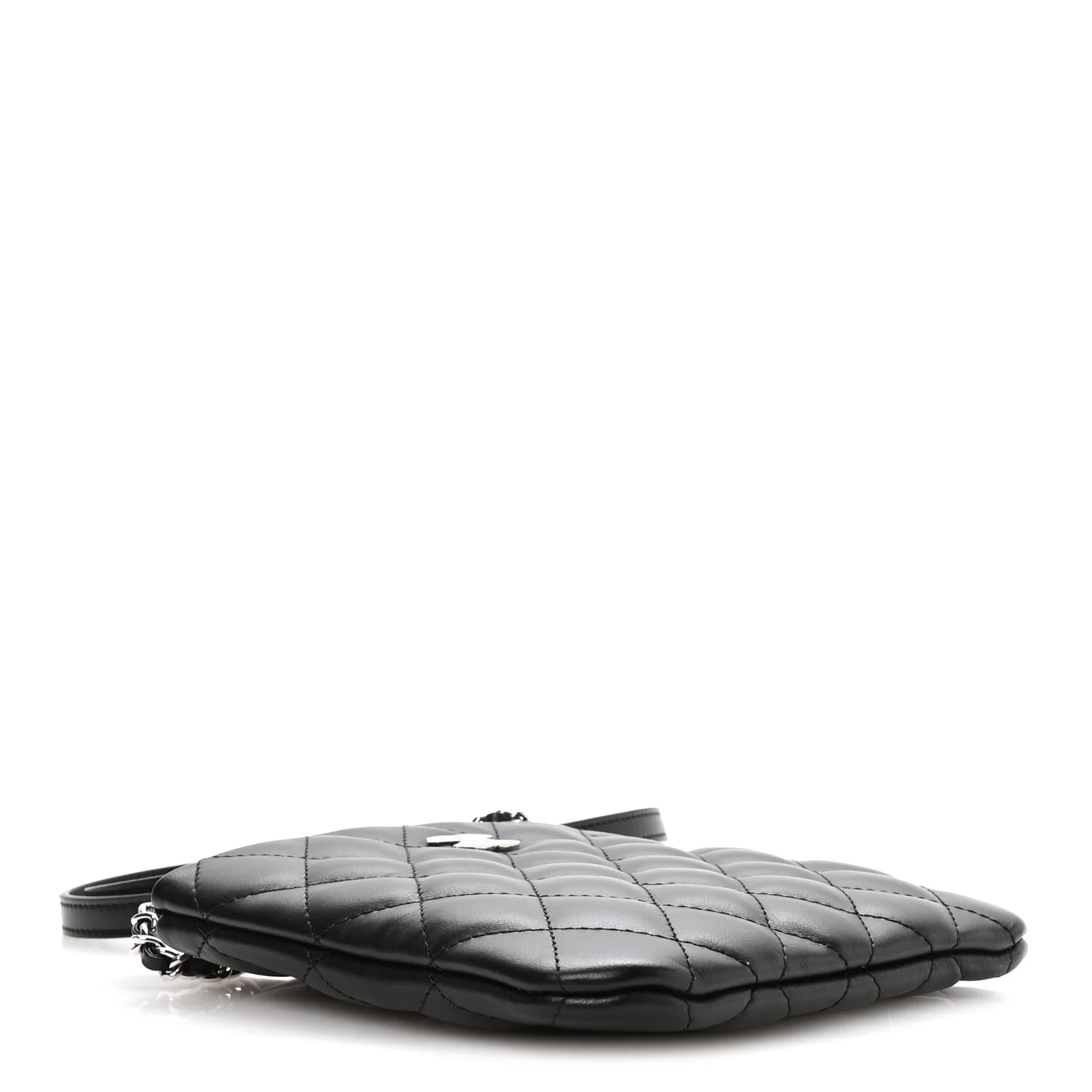 Lambskin Quilted Uniform Crossbody Bag Black - Top Club
