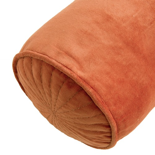 Sierkussen velours bolster orangebrass