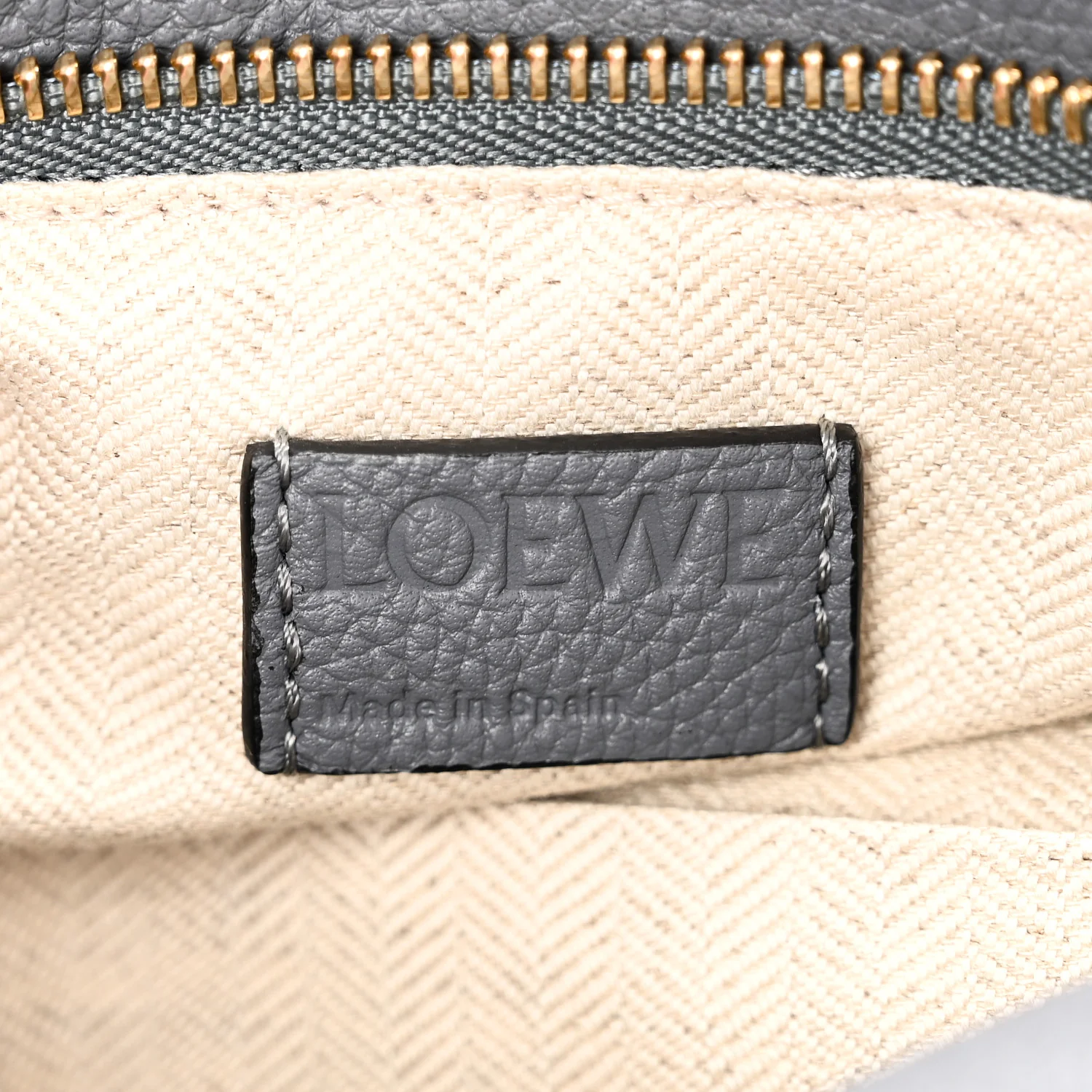 Soft Grained Calfskin Small Puzzle Bag Asphalt Grey - Top Club