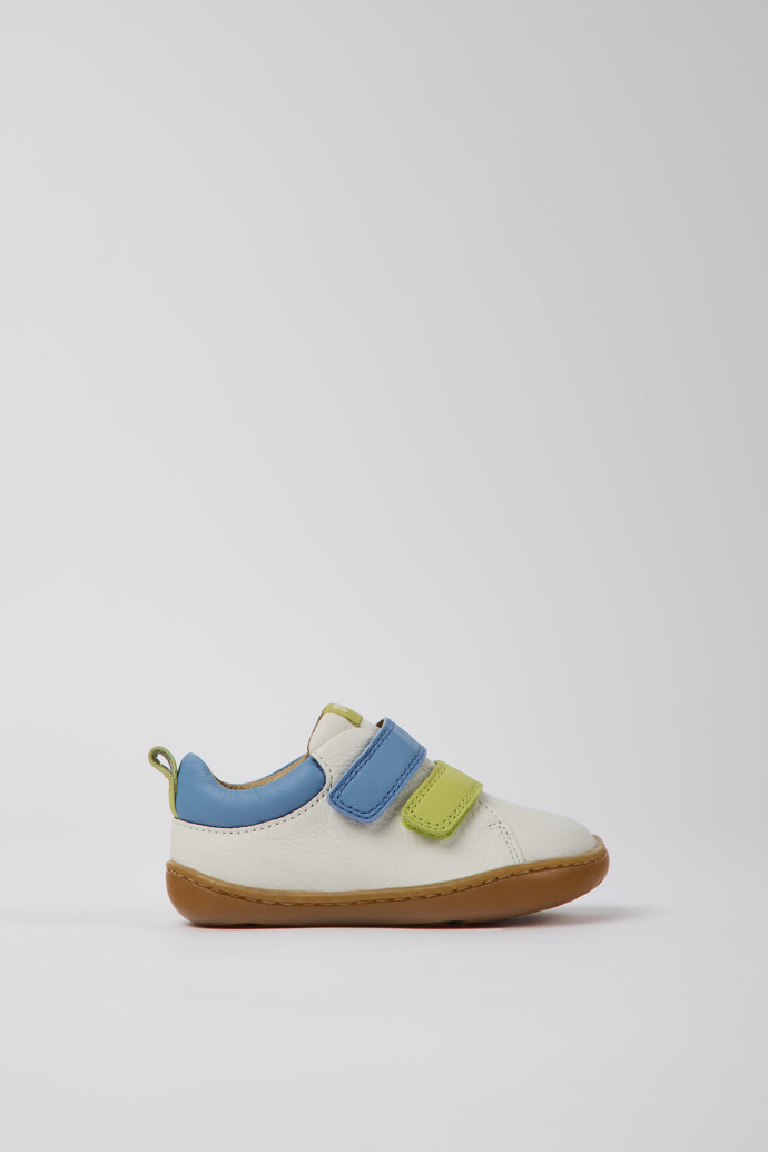 Peu White leather shoes for children