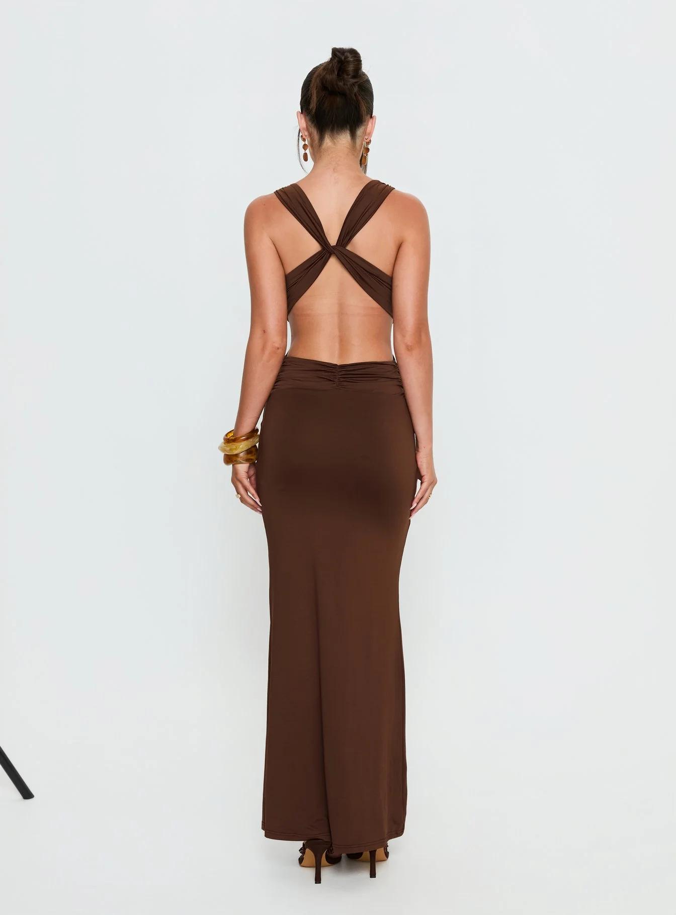 Bambia Maxi Dress Dark Brown