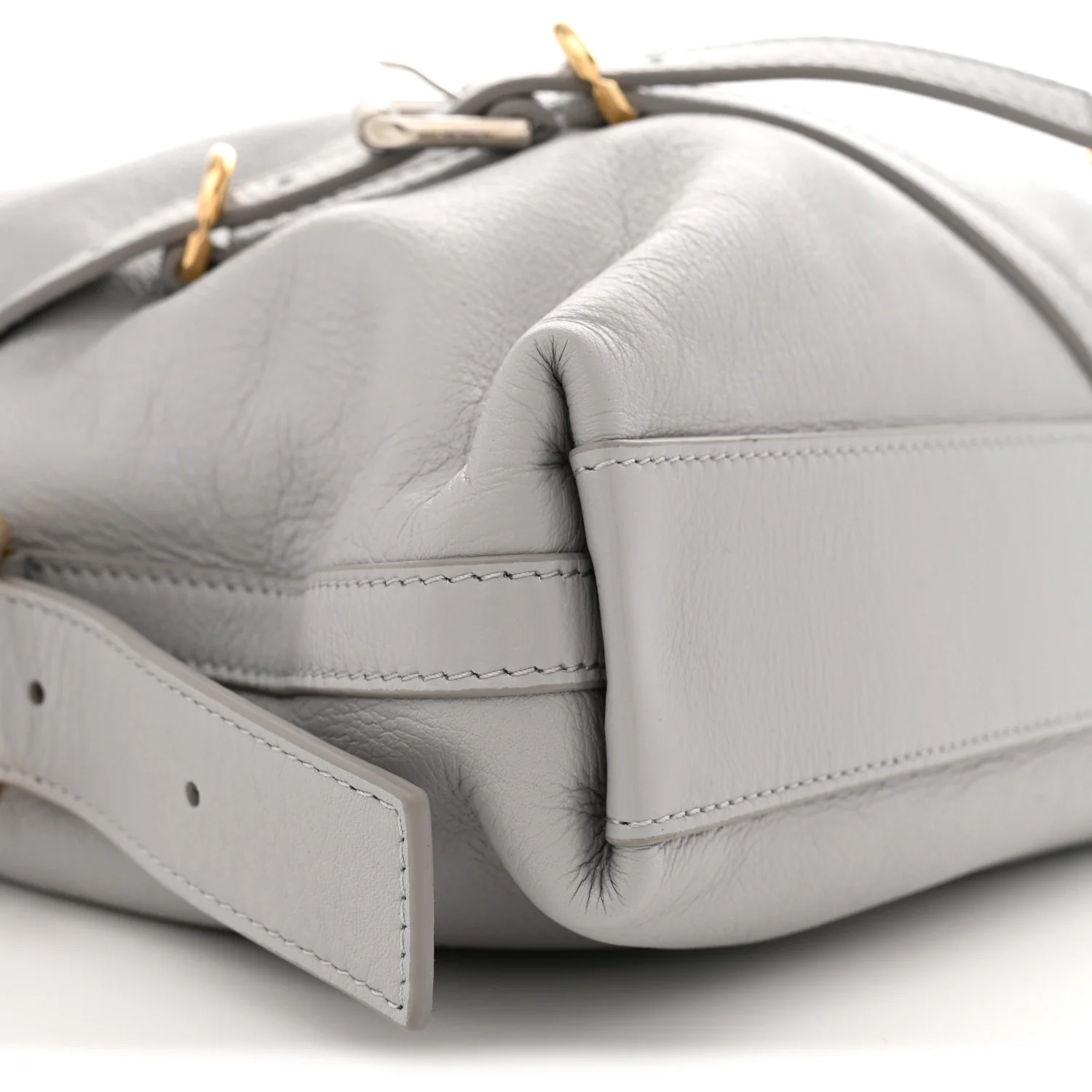 Calfskin Medium Voyou Bag Light Grey - Top Club