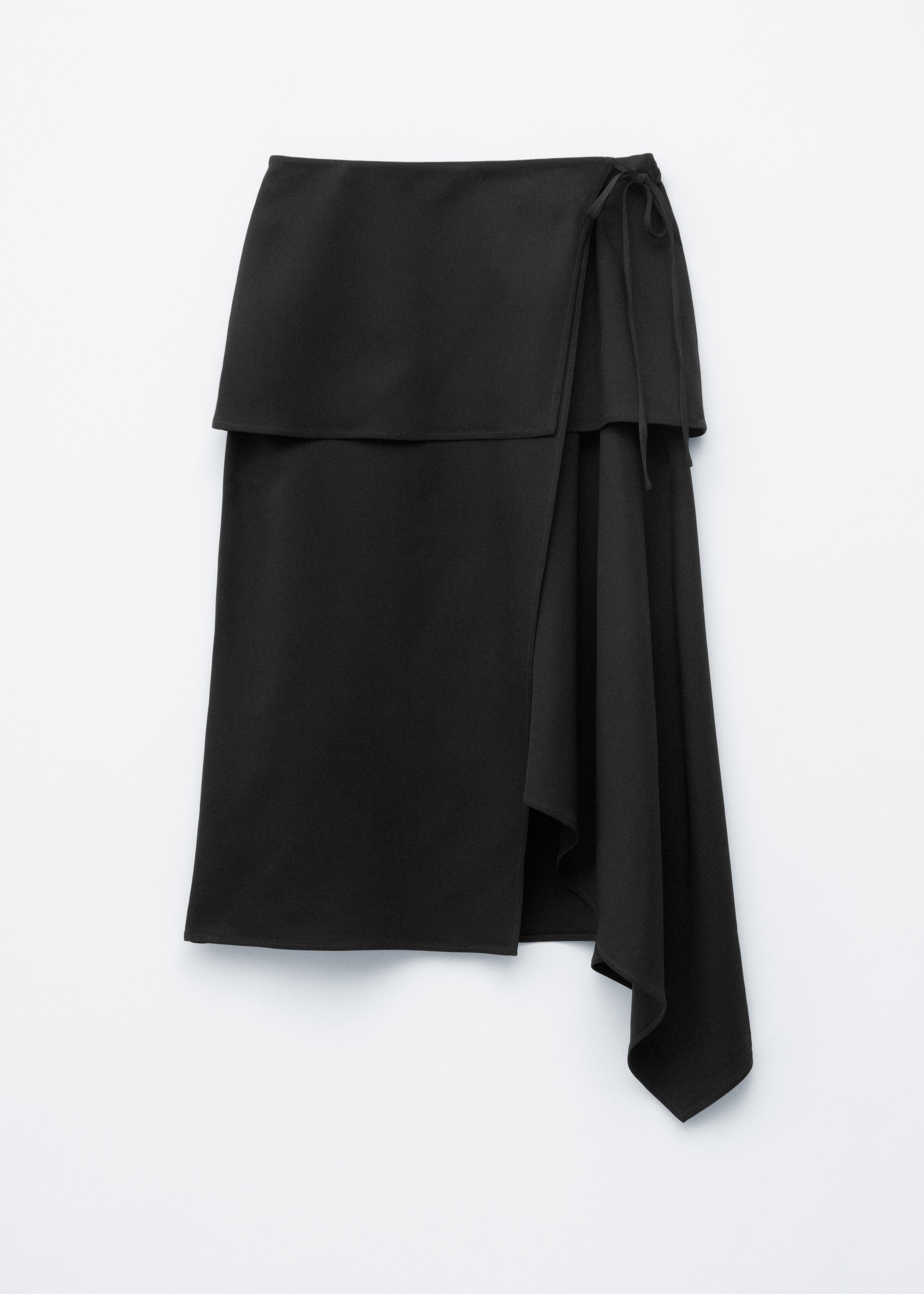 & Other Stories ASYMMETRIC WRAP MIDI SKIRT