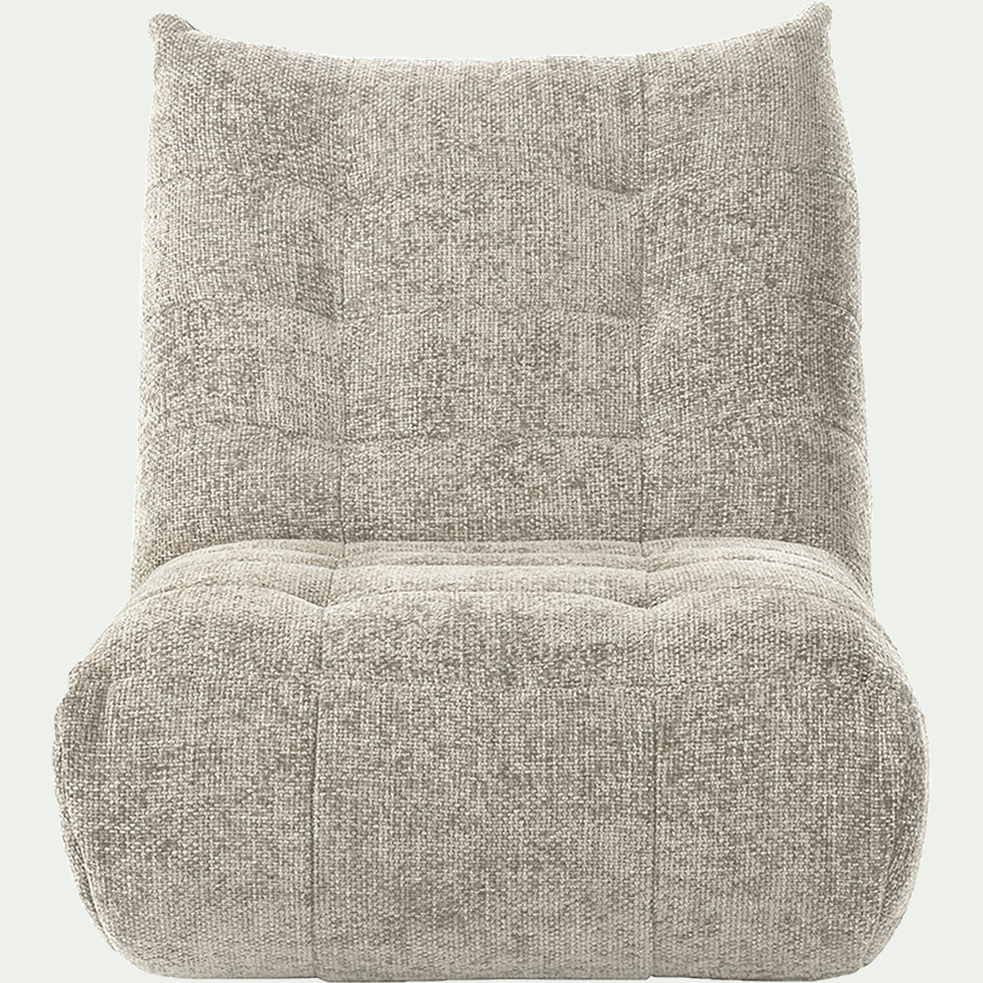 SCALO - Fauteuil en tissu chenille - beige roucas