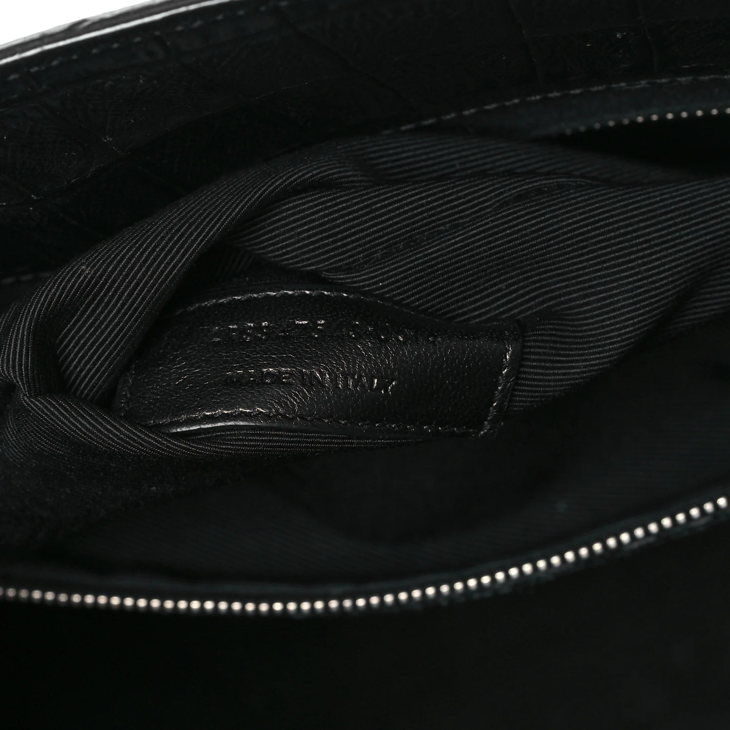 Calfskin Crocodile Embossed Large Sac De Jour Carryall Black - Top Club