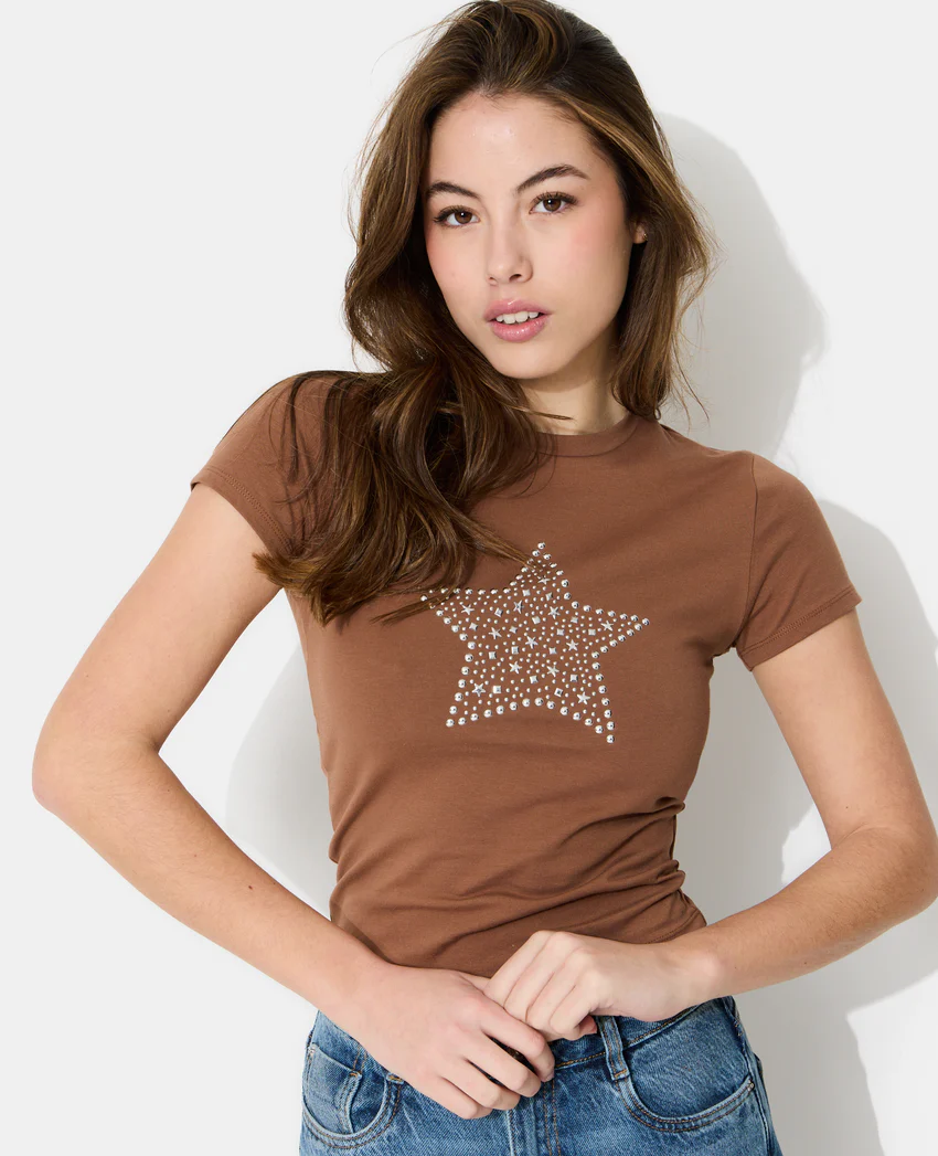 Pimkie T-shirt ajusté avec étoile clous