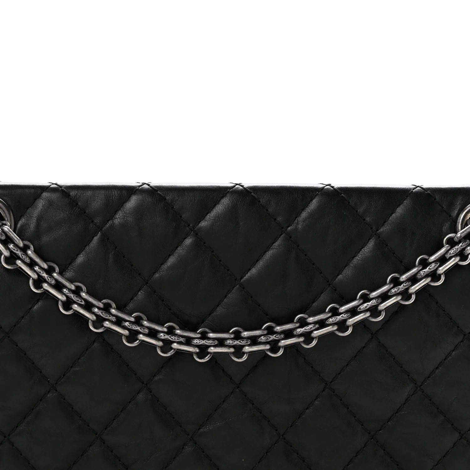 Aged Calfskin Quilted 2.55 Reissue 225 Flap Black - Top Club