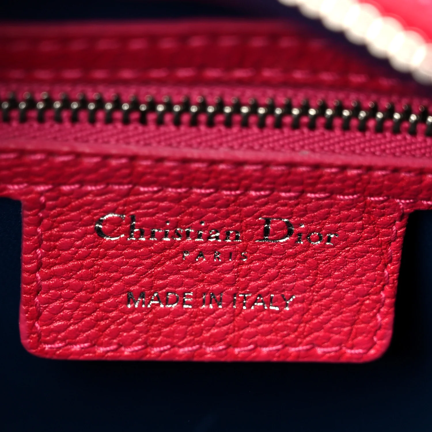 Grained Calfskin Cannage Medium Lady Dior Pink - Top Club