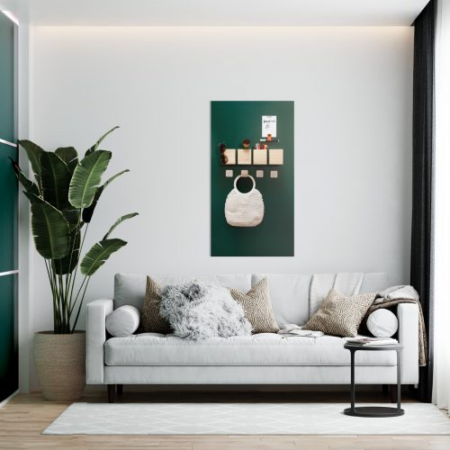 Magneetbord mat - krijtbord mosgroen 60x140 cm