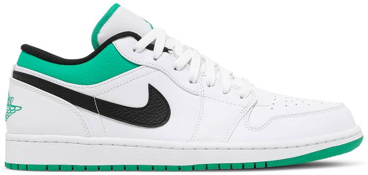 Air Jordan 1 Low  White Lucky Green  553558-129 - Sneaker Replica Workshop