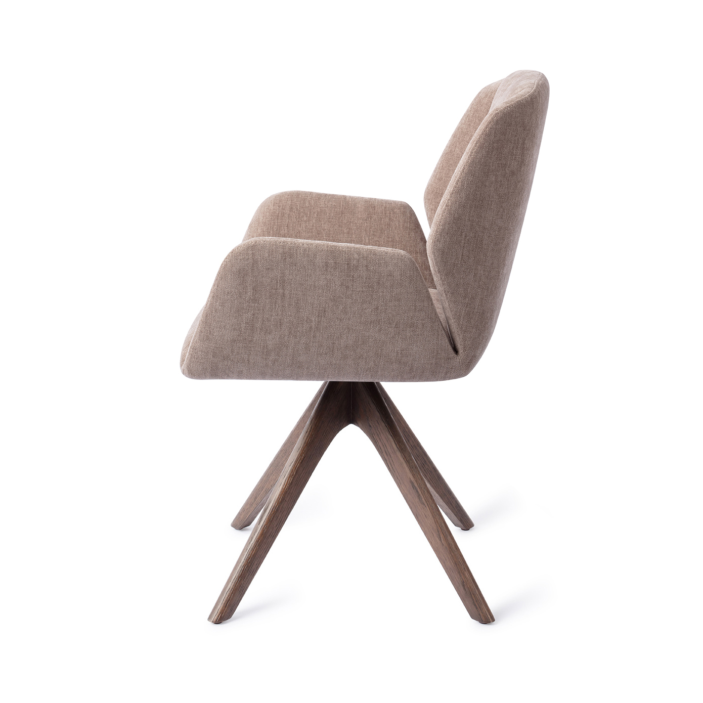Eetkamerstoel Myoko revolve walnut greystones